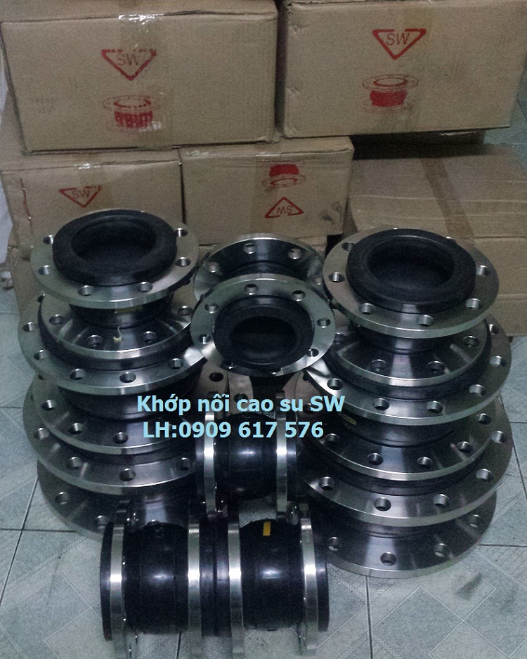 Khớp nối cao su kết nối mặt  bích inox 304