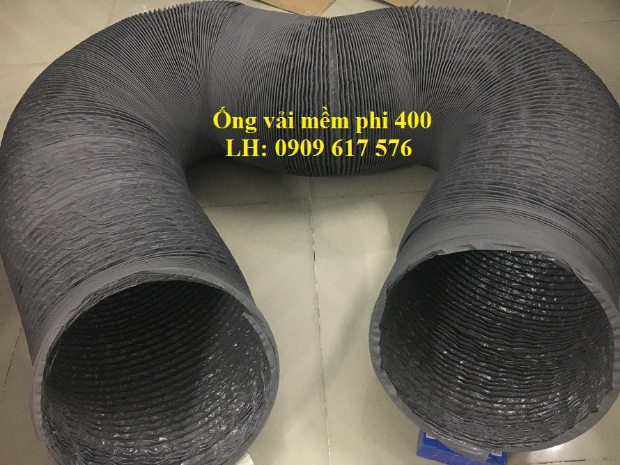 Ống vải mềm chịu nhiệt phi 400