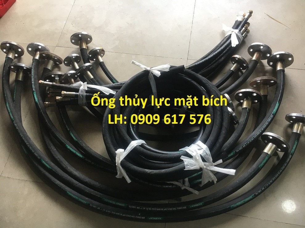 Ống cao su thủy lực hai đầu mặt bích