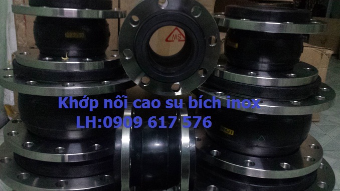 Khớp nối mếm cao su bích inox 304