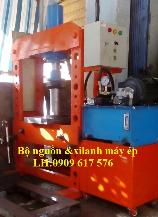 Xilanh, bộ nguồn thủy lực máy ép