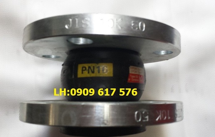 Khớp nối mềm cao su mặt bích inox DN50